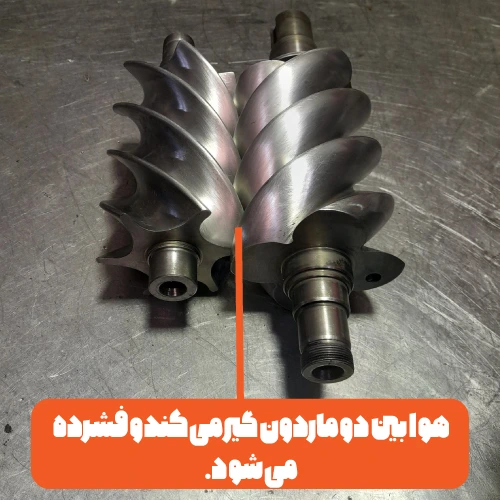 زمان استراحت کمپرسور اسکرو